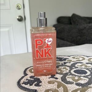 Victoria's Secret Pink Sunny & Happy Shimmer & Shine Sparkling Body Mist READ